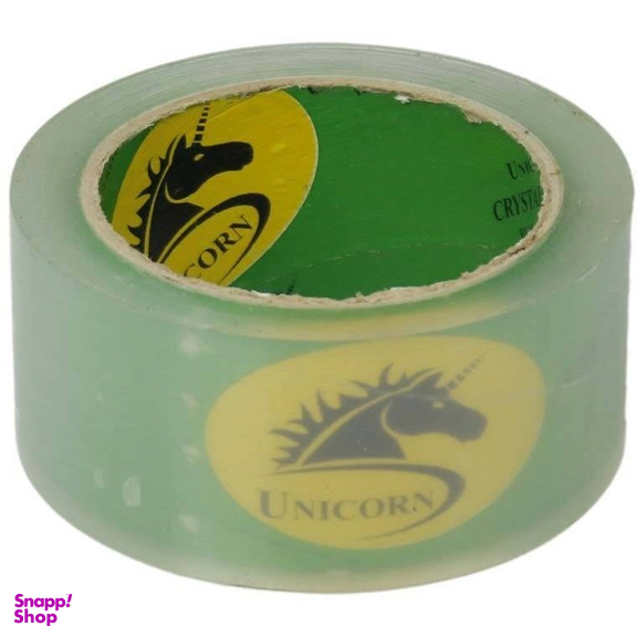 چسب پهن شیشه ای مدل Unicorn Crystal Clear عرض 5 سانتی متر بسته 6 عددی