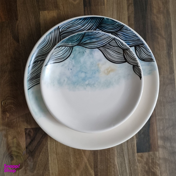 سرویس غذاخوری سرامیکی ۱۲ پارچه مدل رویایی