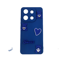 قاب گوشی موبایل لیمیا مدل عروسکی لنزدار ژله ای طرح Sweet مناسب شیائومی Redmi Note 13 4G به همراه بند آویز