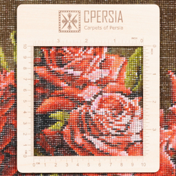 تابلو فرش دستباف سی پرشیا مدل گل رز با گلدان کد 903728