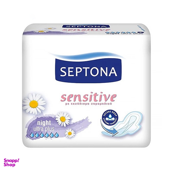 نوار بهداشتی سپتونا مدل Night Sensitive بسته 8 عددی مجموعه 2 عددی