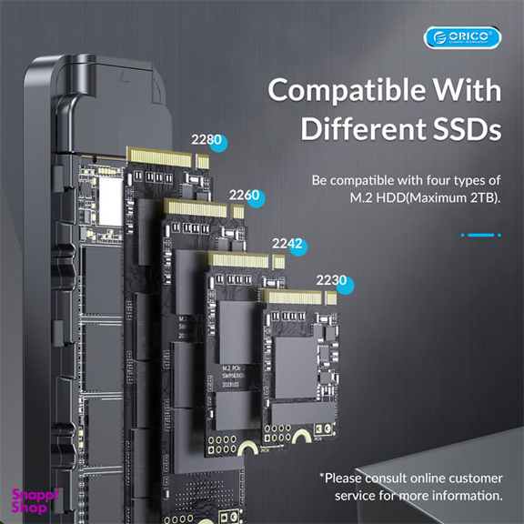 باکس M.2 SSD اوریکو مدل HM2-G2