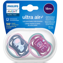 پستانک فیلیپس اونت طرح فیل و لاو کد 349/22 بسته 2 عددی