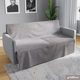 شال مبل شاران هوم مدل مخملی طرح ساده سایز 100×180 سانتی متر