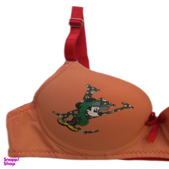 سوتین دخترانه کد Td02 رنگ نارنجی