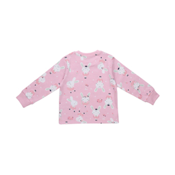 ست بلوز و شلوار طرح خرگوش کد 24203 رنگ صورتی