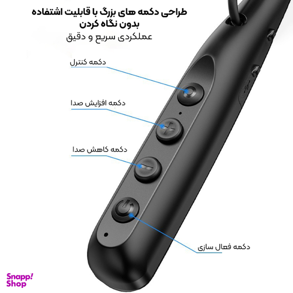 هدفون بلوتوثی دورگردنی یسیدو مدل YSP22