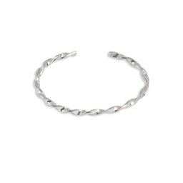 بنگل نقره مردانه مدل پیچ کد 090