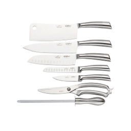 سرویس چاقو آشپزخانه 8 پارچه جی فی نی مدل G-01