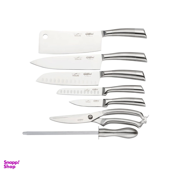 سرویس چاقو آشپزخانه 8 پارچه جی فی نی مدل G-01
