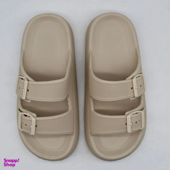 دمپایی سگکی زنانه و مردانه مدل کاسپین رنگ شیری