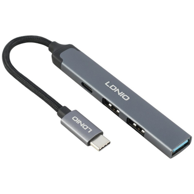 USB هاب 4 پورت Type-C الدینیو مدل DS-34C