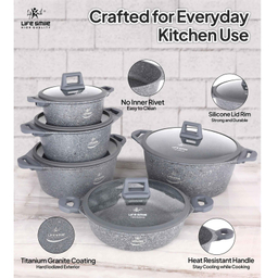 سرویس پخت و پز 10 پارچه لایف اسمایل مدل LIFEP13N-10