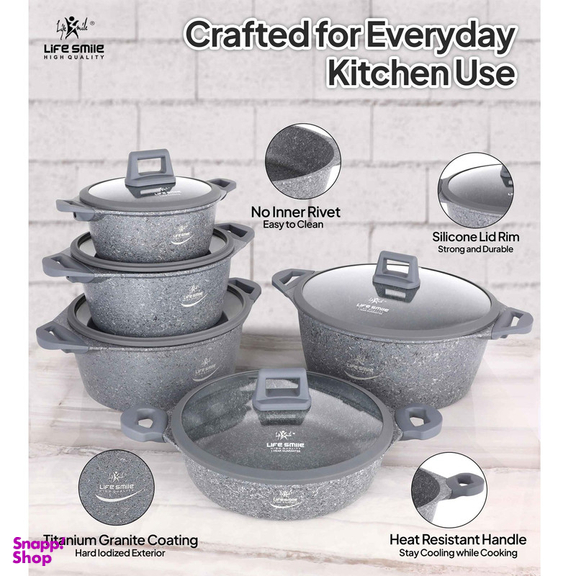 سرویس پخت و پز 10 پارچه لایف اسمایل مدل LIFEP13N-10