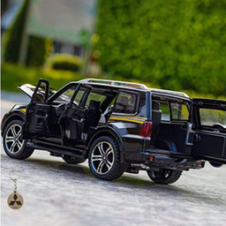 ماکت ماشین ناب سل مدل میتسوبیشی پاجرو فلزی موزیکال mitsubishi pajero به همراه جاسوییچی