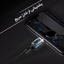 کابل تبدیل USB به MicroUSB / USB-C / لایتنینگ پاواریال مدل DC-03 طول 1.2 متر