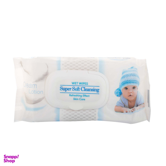 دستمال مرطوب کودک دلفین مدل Refreshing Effect مجموعه 4 عددی