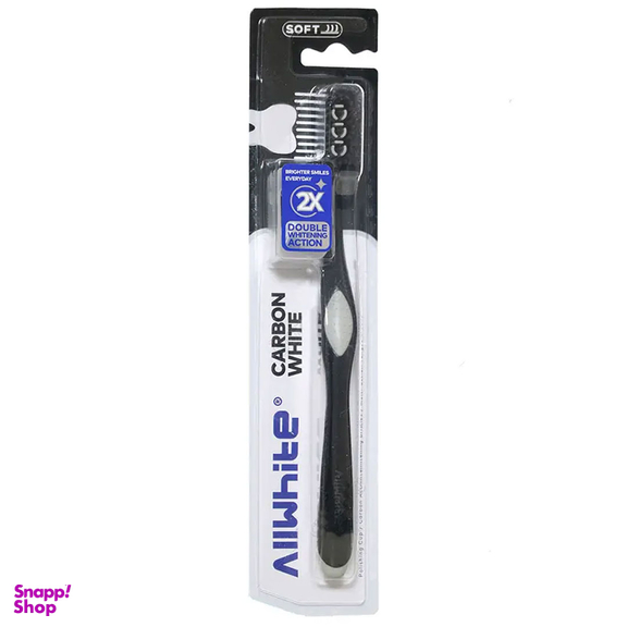 مسواک برس نرم آل وایت (Allwhite) مدل Carbon White