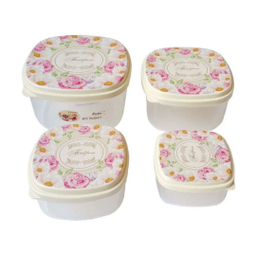 ظرف نگهدارنده زیبا مدل q34 مجموعه 4 عددی