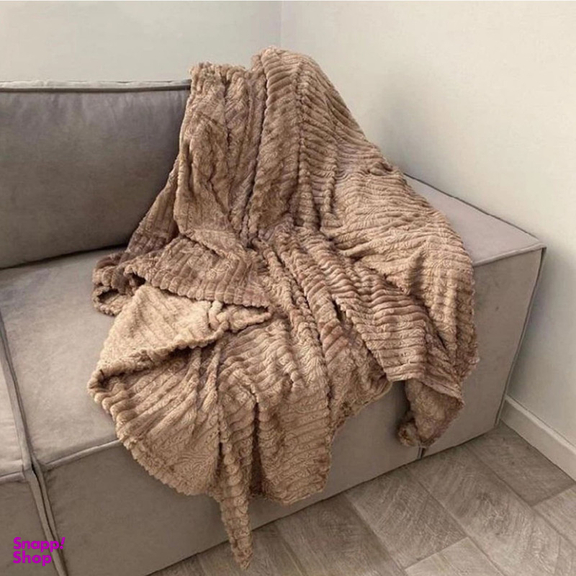 پتو مسافرتی شایسته مدل پلیسه کرکره ای سایز 160×205 سانتی متر