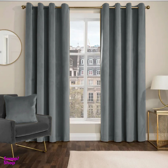 پرده پانچ مدل chanel hazan style FCLT90014 سایز 280×150 سانتی متر