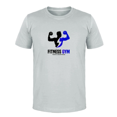 تیشرت مردانه طرح GYM کد L18 رنگ طوسی