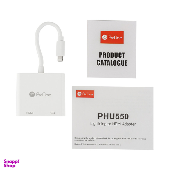 مبدل لایتنینگ به HDMI پرووان مدل PHU550