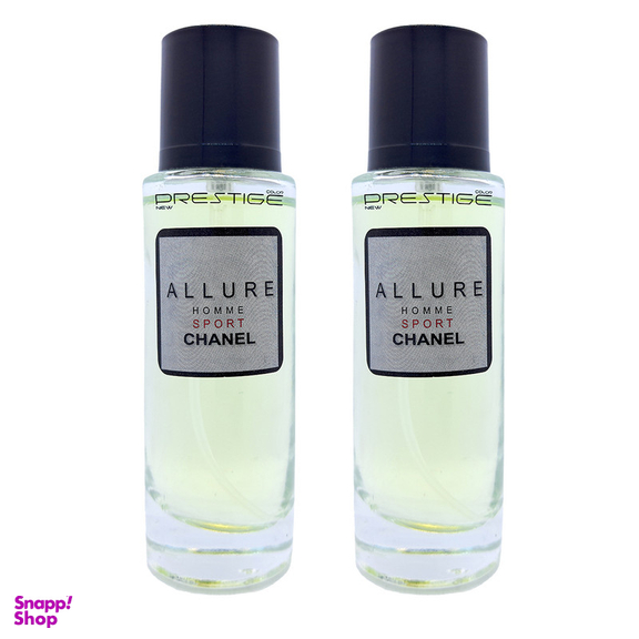 عطر جیبی مردانه نیو پرستیژ کالر مدل Chanel Allure Sport حجم 35 میلی لیتر بسته 2 عددی