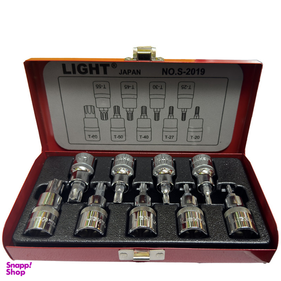 آچار آلن بکسی لایت مدل SMT-LIGHT-JAPAN-1/2-S-2026 مجموعه 9 عددی