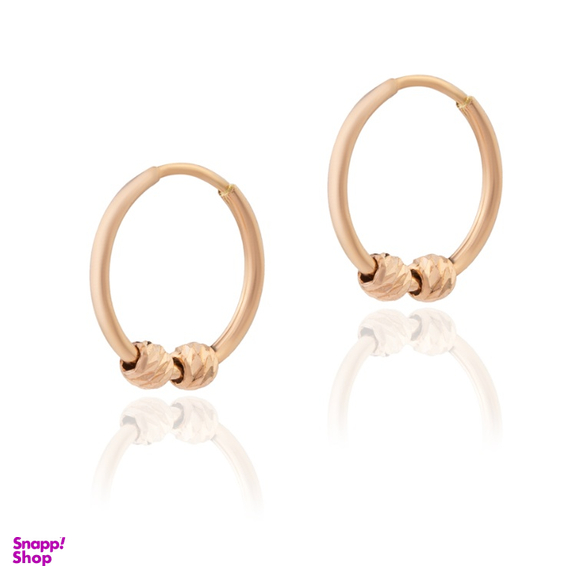 گوشواره طلا ۱۸ عیار زنانه داریم طرح حلقه ای البرنادو 2