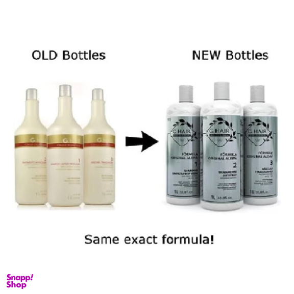 پک کراتین مو جی هیر رنگ سفید حجم 1 لیتر مجموعه ۳ عددی