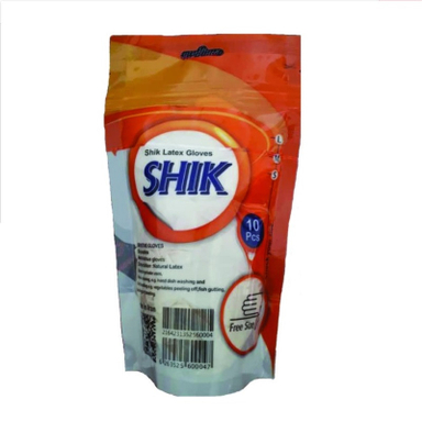 دستکش لاتکس شیک کد glm10 سایز M بسته 10 عددی