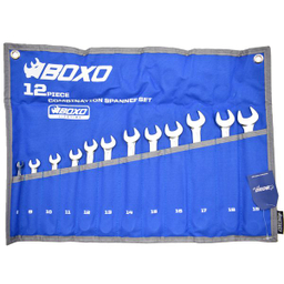 آچار یکسر تخت و یکسر رینگی بوکسو مدل WR1710-12B مجموعه 12 عددی