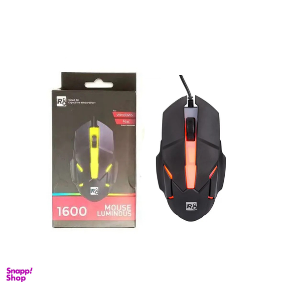 ماوس با سیم مخصوص بازی آر8 مدل R8-1600