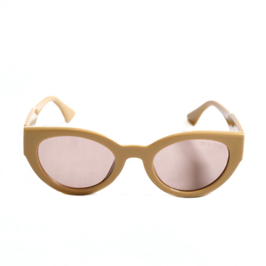 عینک آفتابی زنانه طرح miu miu کد 2428 رنگ کرم