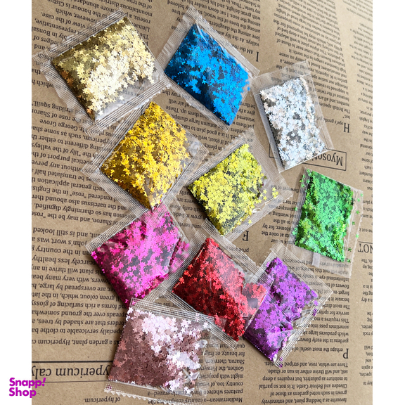 پولک طرح ستاره مجموعه 10 عددی