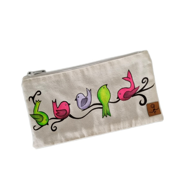 جامدادی طرح پرنده های رنگی