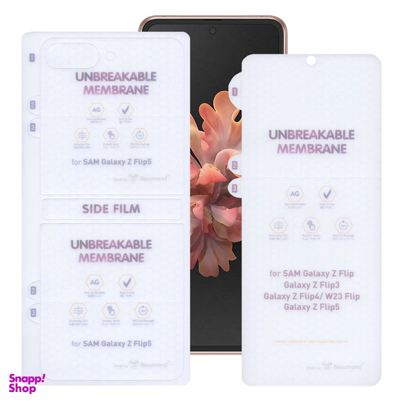 محافظ صفحه نمایش مات بوف مدل Hydrogel-Matte مناسب برای گوشی موبایل سامسونگ Galaxy Z Flip 5 به همراه محافظ پشت گوشی