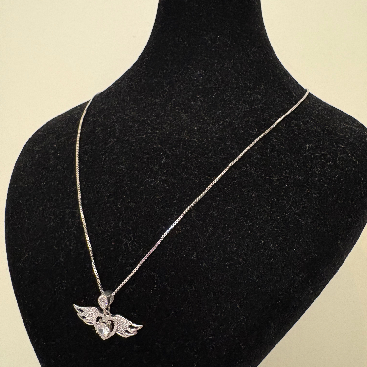 گردنبند نقره زنانه گیرا مدل قلب کد G1032