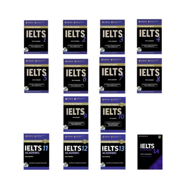 کتاب IELTS CAMBRIDGE اثر جمعی از نویسندگان نشر زبان مهر 14 جلدی