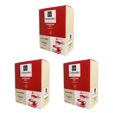 کافی میکس 3×1 کلاسیک گونتلو وزن 200 گرم بسته 10 عددی مجموعه ۳ عددی