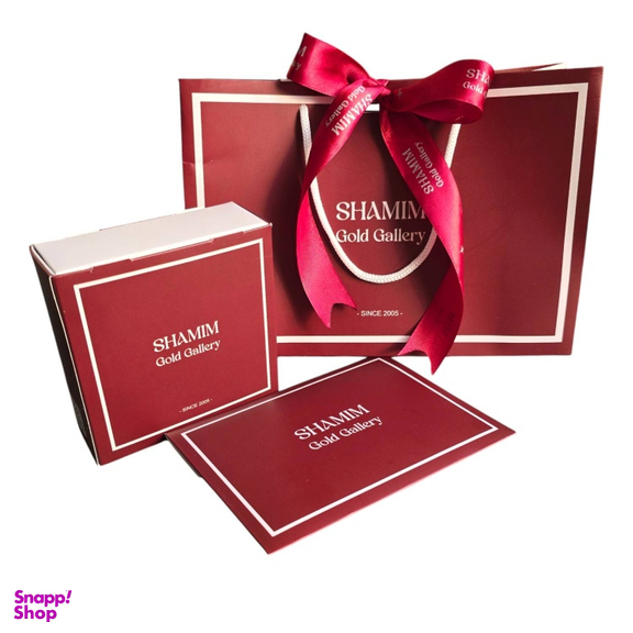 دستبند طلا 18 عیار زنانه شمیم گلد گالری مدل دایره و قلب کد D66-18