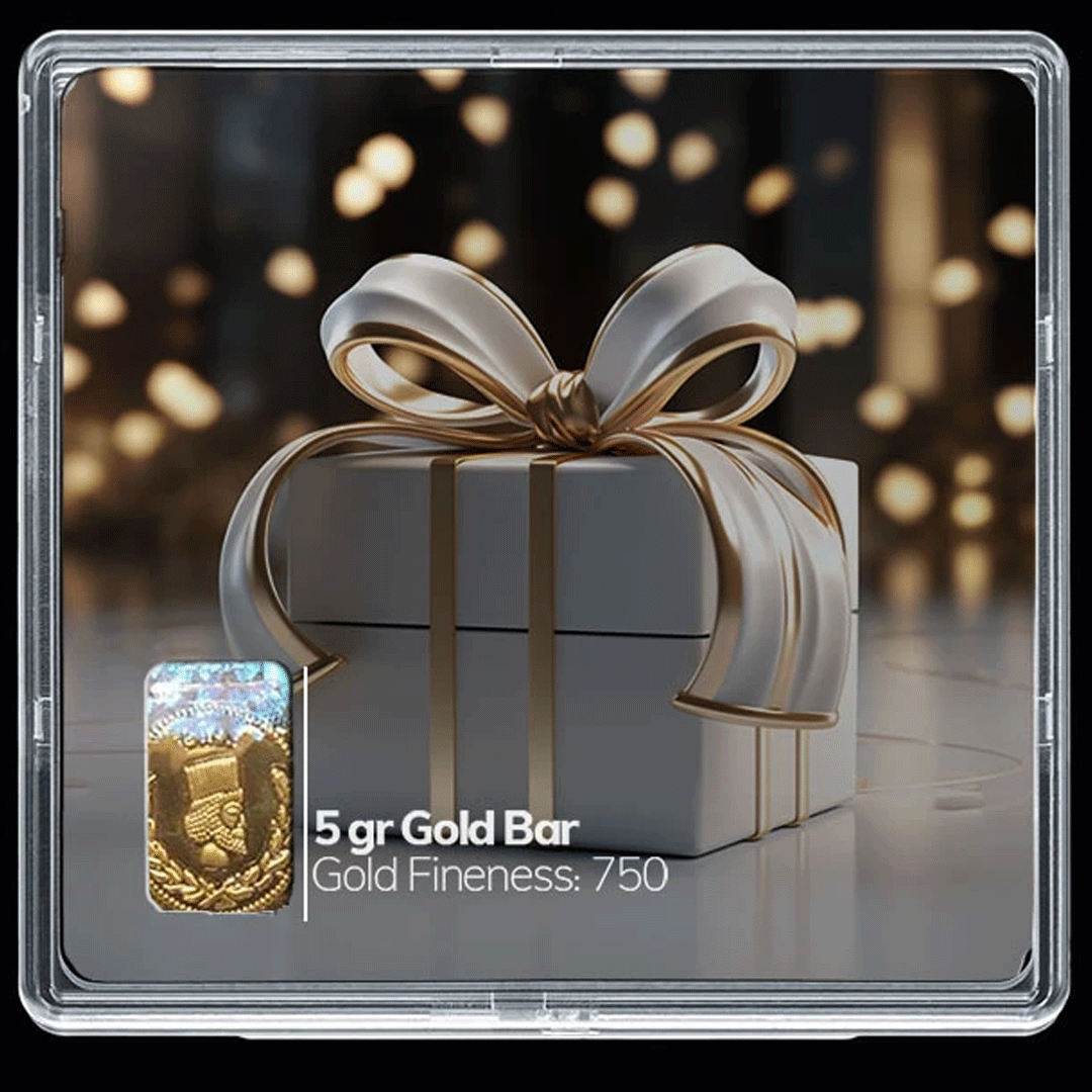 شمش طلا 18 عیار مدوپد مدل SG10808