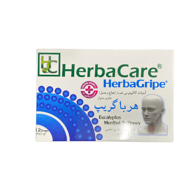 آبنبات هرباگریپ طعم نعنا و عسل بسته 12 عددی