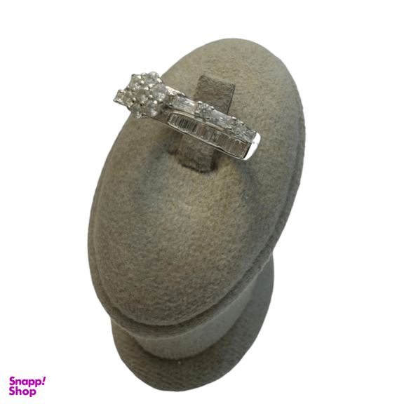 حلقه نقره 925 عیار زنانه طرح گل کد reo13018