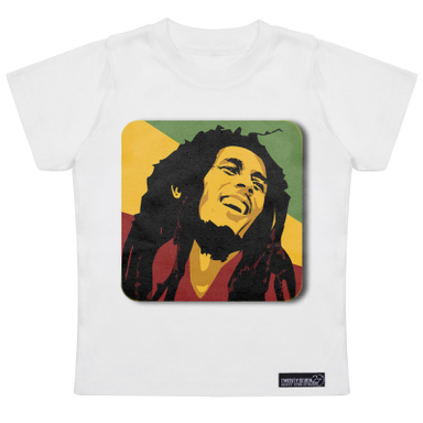 تیشرت آستین کوتاه دخترانه 27 مدل Bob Marley Color کد MH943