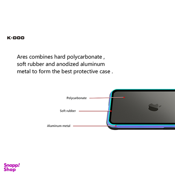 کاور کی دوو مدل Ares مناسب برای گوشی موبایل اپل iPhone 14 Pro