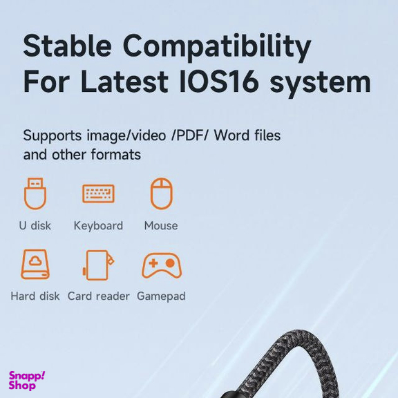 مبدل لایتنینگ به USB OTG لایتنینگ مک دودو مدل CA-2690