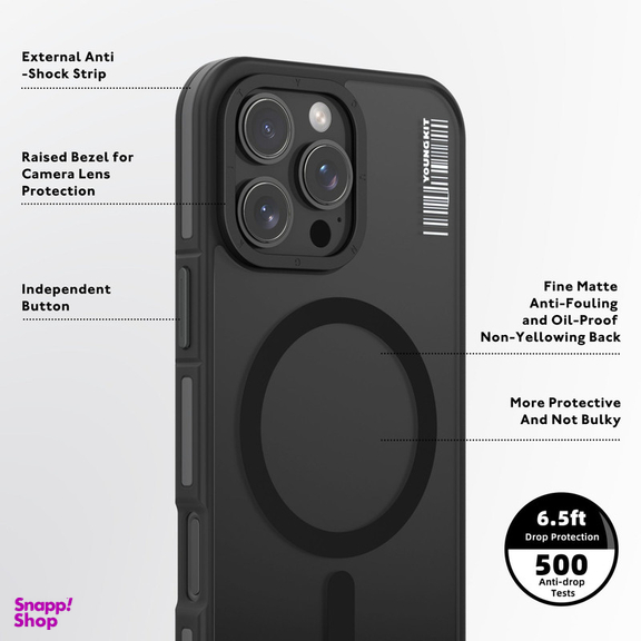 کاور یانگ کیت مدل Rock Sand مناسب برای گوشی موبایل اپل iPhone 16 pro max