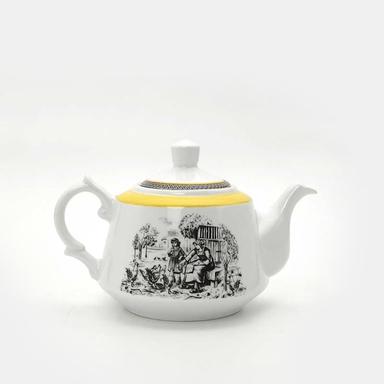 قوری چینی زرین ایران مدل ويليج كد 5